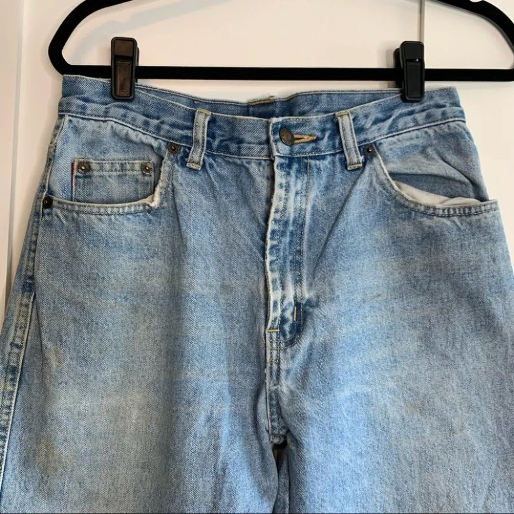 Vintage Bugle Boy Light Wash Straight Leg Jeans